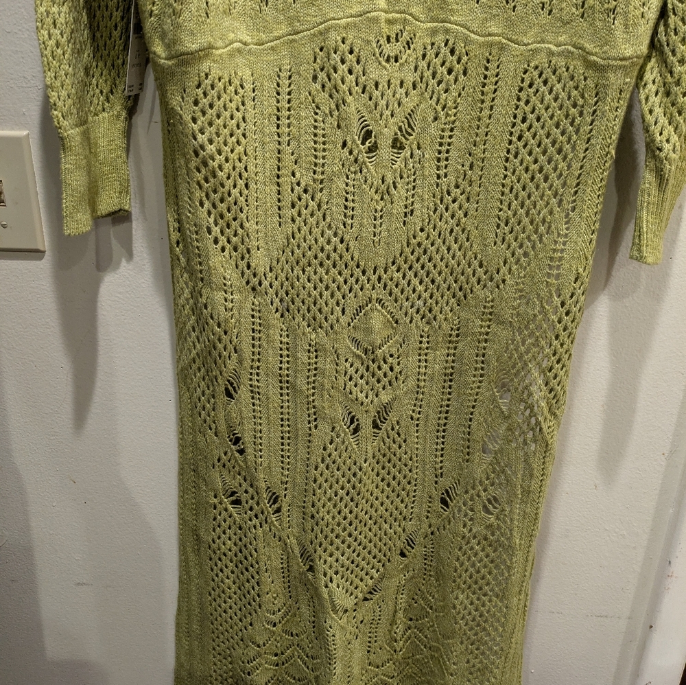 Women's Green Knit Sweater Size Lp - Picture 10 of 12